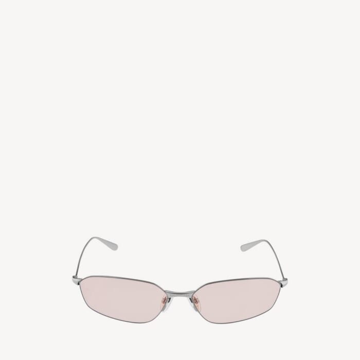 Invisible 2.0 Oval サングラス で ライトシルバー