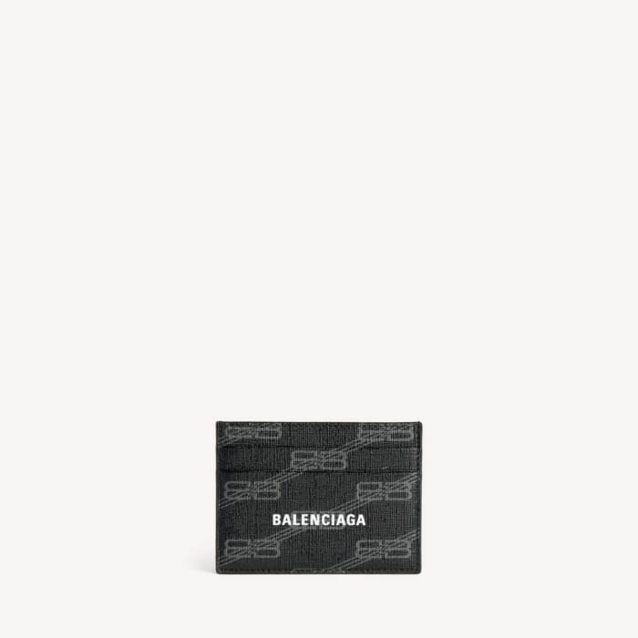 Signature カードホルダー Bb Monogramコーティングキャンバス  で ブラック