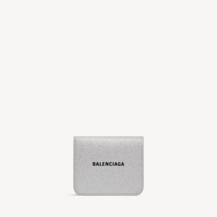 シルバー の ウィメンズ Cash Flap Coin&カードホルダー スパークリング生地