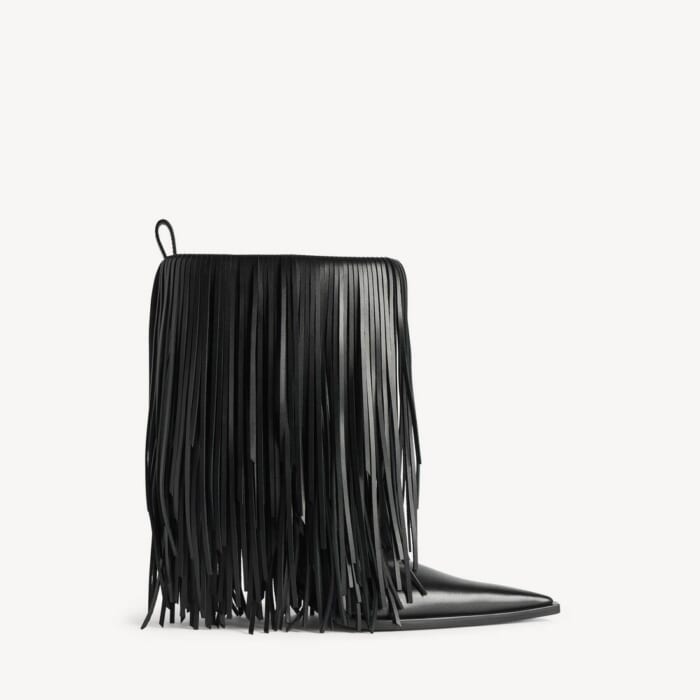 ブラック の ウィメンズ Avenue Fringe ブーティ