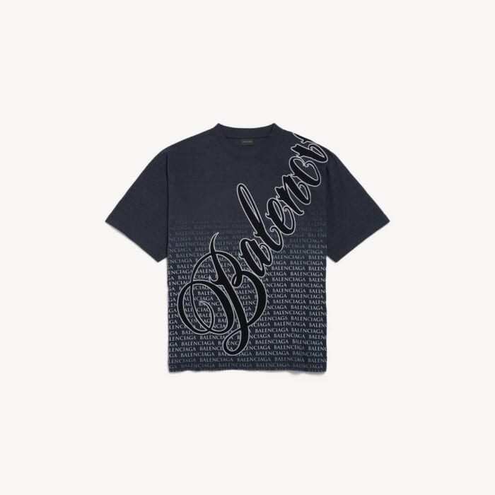 ブラック/ホワイト の メンズ Big B Tシャツ ミディアムフィット