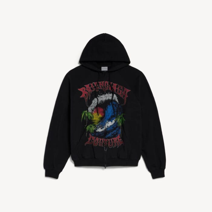 ブラック の メンズ Vintage Surfer ジップアップフーディ