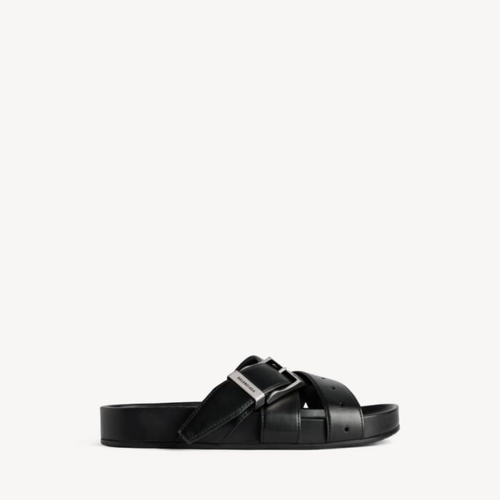 ブラック の メンズ Belt ミュール