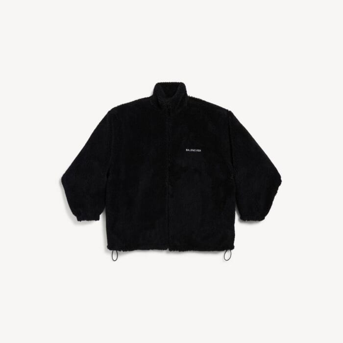 ブラック の ウィメンズ Balenciaga Back ジップアップ ジャケット