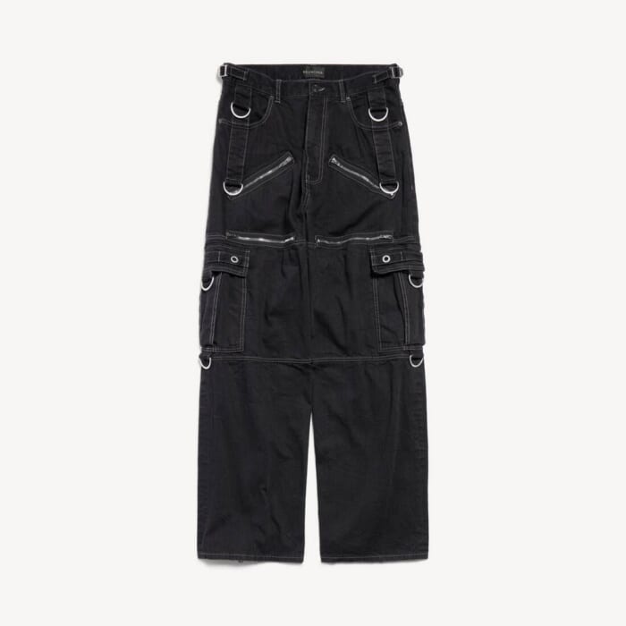 ライトウェイト ブラック の メンズ D-ring Cargo パンツ