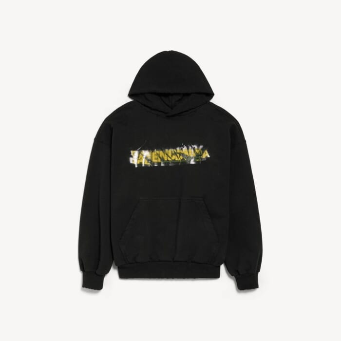 ブラック の メンズ Messy Spray フーディ ミディアムフィット