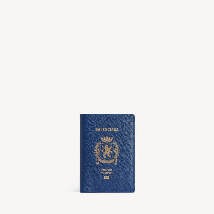 ブルー の メンズ Passport ホルダー