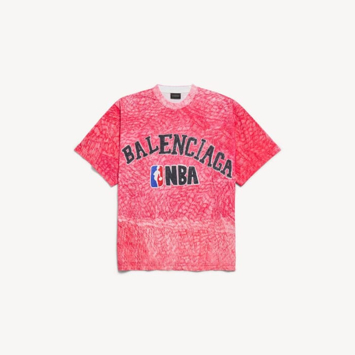 レッド の ウィメンズ Balenciaga | Nba Collaboration オーバーサイズ Tシャツ