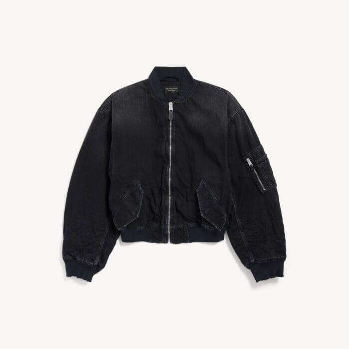 ブラック の メンズ Standard デニム Bomber