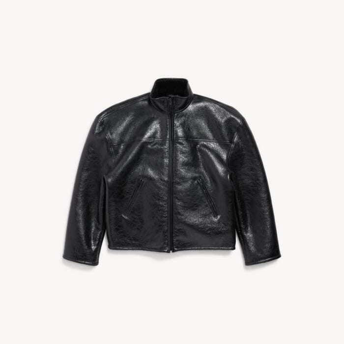 ブラック の メンズ Shearling ジップアップ ジャケット