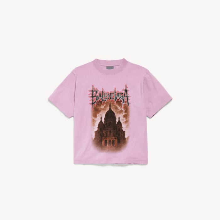 オールド ピンク の ウィメンズ Balenciaga Sacré Cœur Tシャツ ミディアムフィット