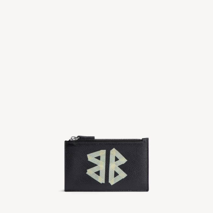 ブラック の メンズ Cash ラージ ロング コイン&カードホルダー