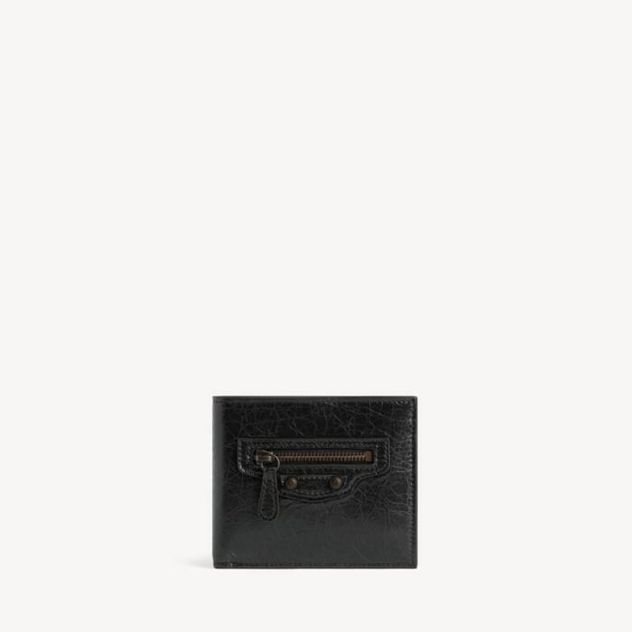ブラック の メンズ Le City スクエア折り財布