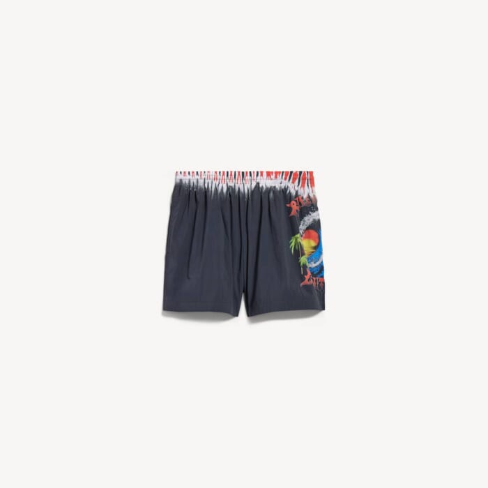 ブラック の メンズ Extreme Tie Dye スイムショーツ