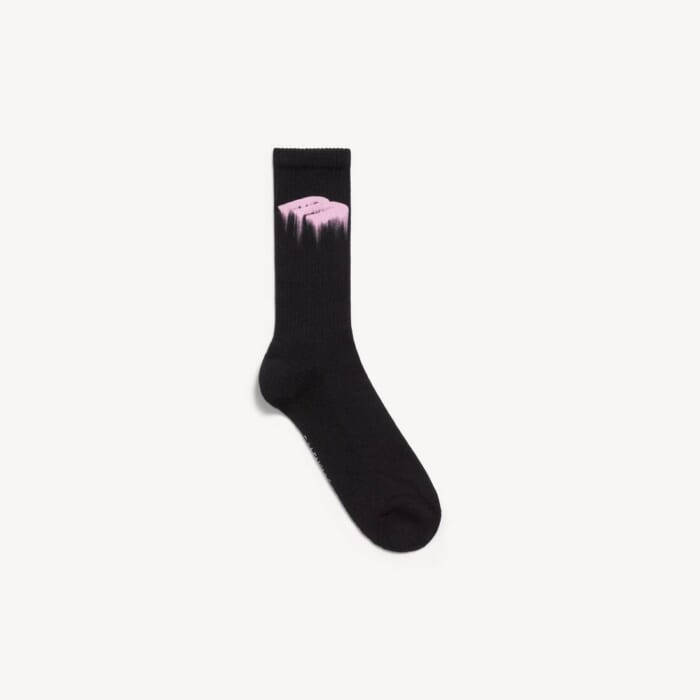 ピンク/ブラック の メンズ Wet Brush ソックス