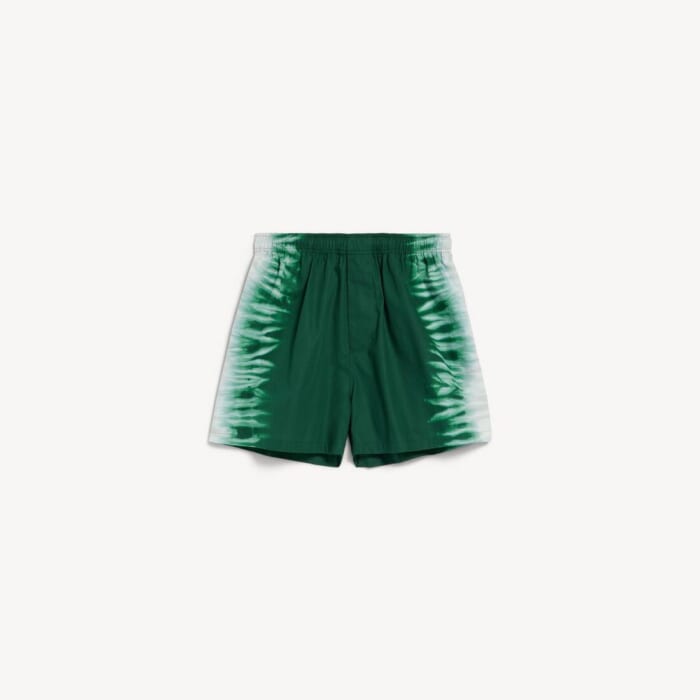 グリーン/ホワイト の メンズ Extreme Tie Dye リラックスフィット ショーツ