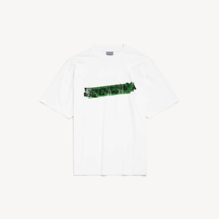 ホワイト の メンズ Messy Spray Tシャツ ミディアムフィット