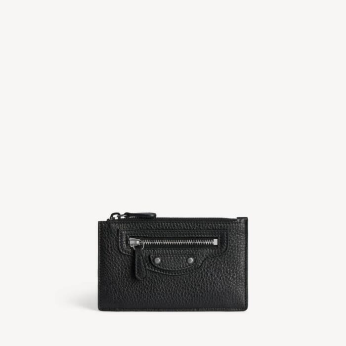ブラック の メンズ Le City ビジネス ロング コイン&カードホルダー