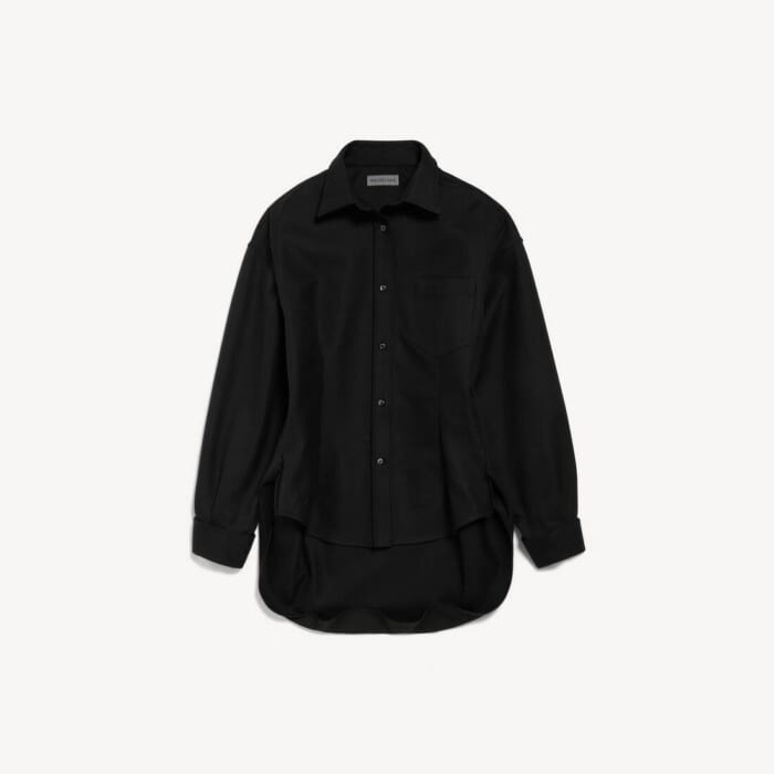 ブラック の ウィメンズ クラシック シャツ