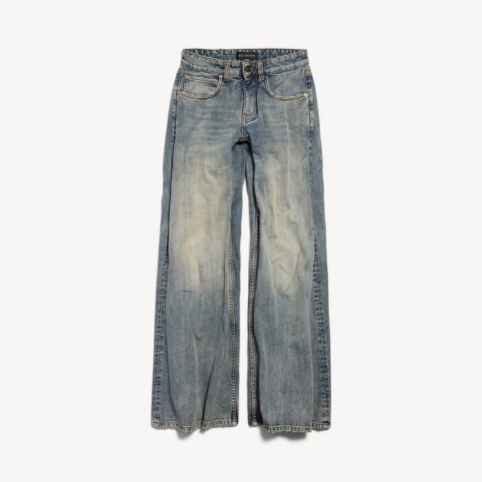 ブルー の ウィメンズ ローウエスト Baggy パンツ