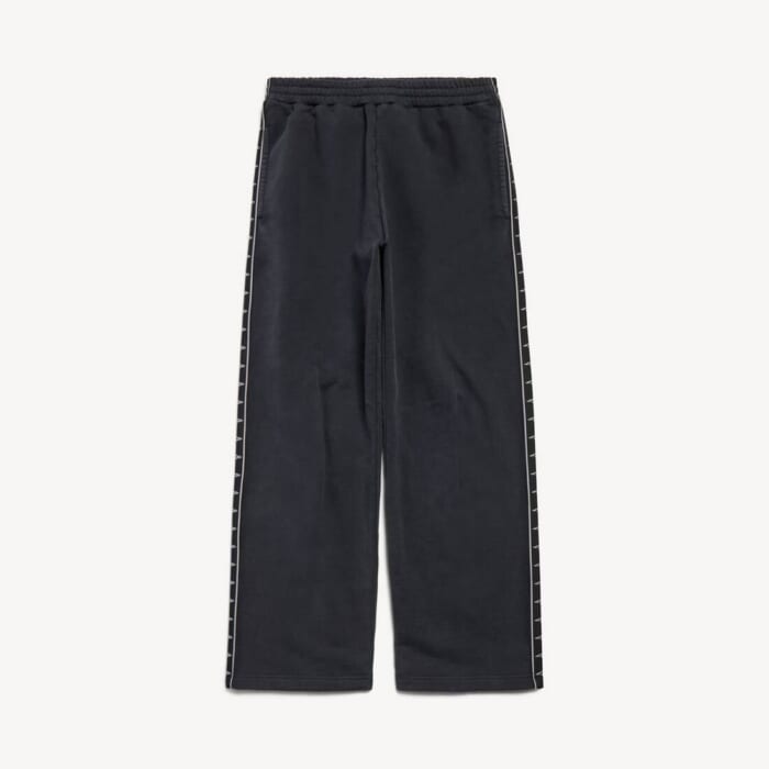ウォッシュド ブラック/グレー の メンズ Stripe Baggy パンツ