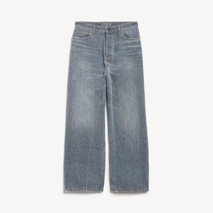 ダークブルー の メンズ Denim Stitch バギージーンズ
