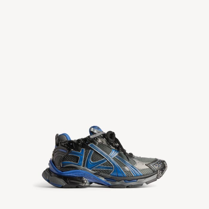 ブラック/ブルー/グレー の メンズ Runner Gradient Mesh スニーカー