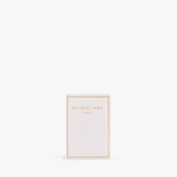 Fragrance パスポートカバー  で アイボリー ホワイト Dix