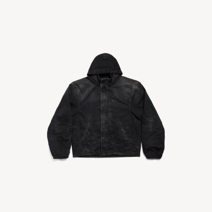 ブラック の メンズ フーデッド Workwear ジャケット
