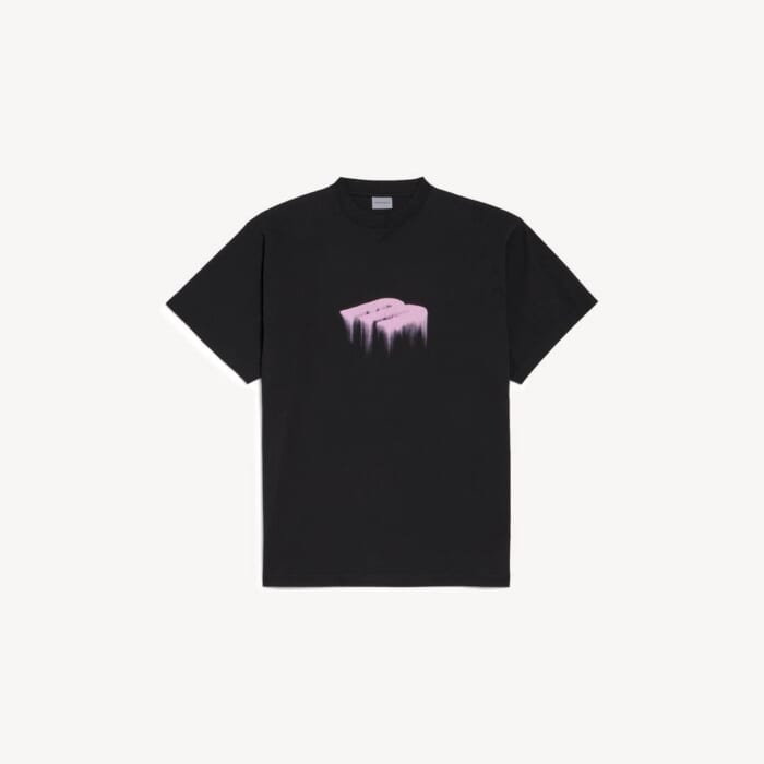 ブラック の メンズ Wet Brush オーバーサイズ Tシャツ