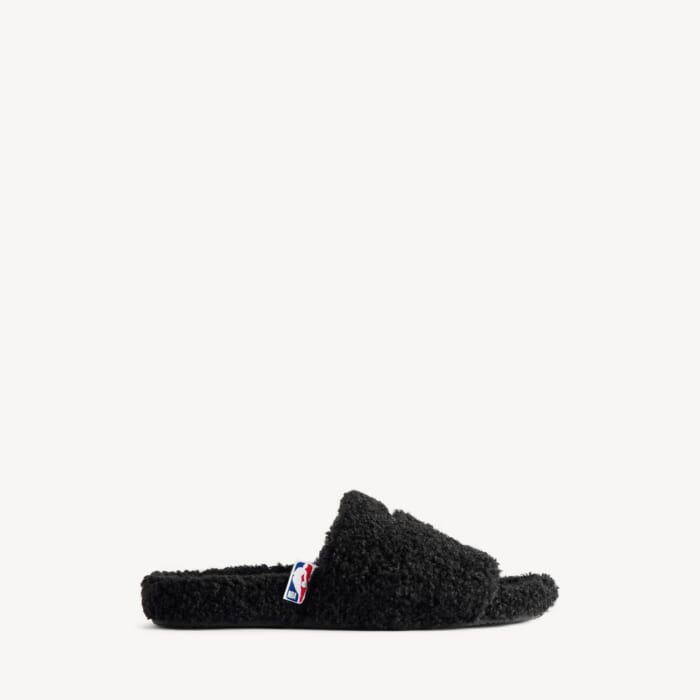 ブラック/ホワイト の メンズ Balenciaga | Nba Collaboration Furry オープンミュール