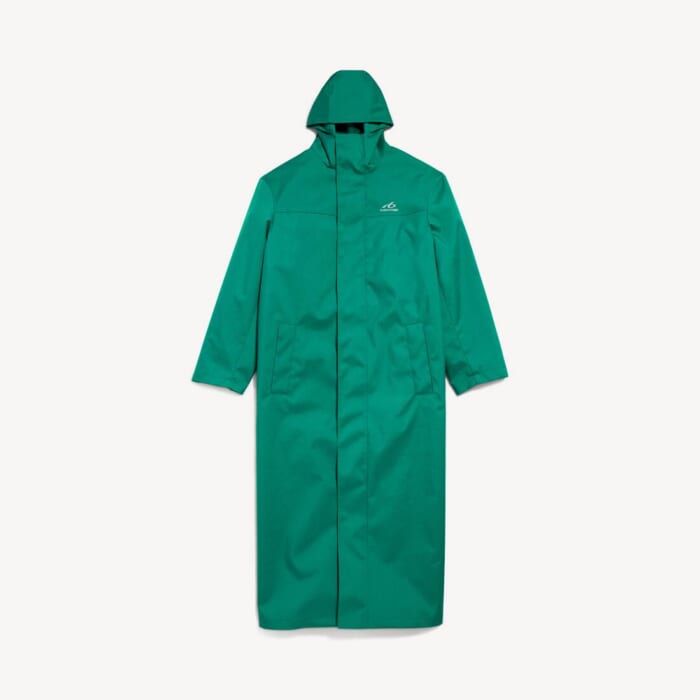 グリーン の メンズ Techwear ロング ウィンドブレーカー