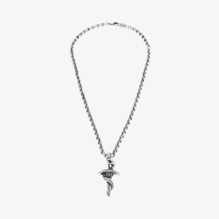 Goth Snake ネックレス  で アンティークシルバー