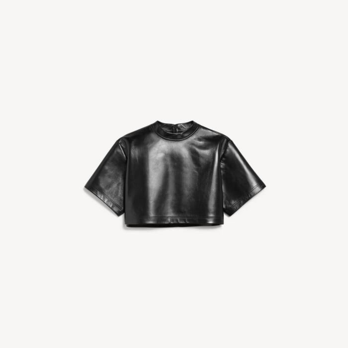 ブラック の ウィメンズ クロップドtシャツ