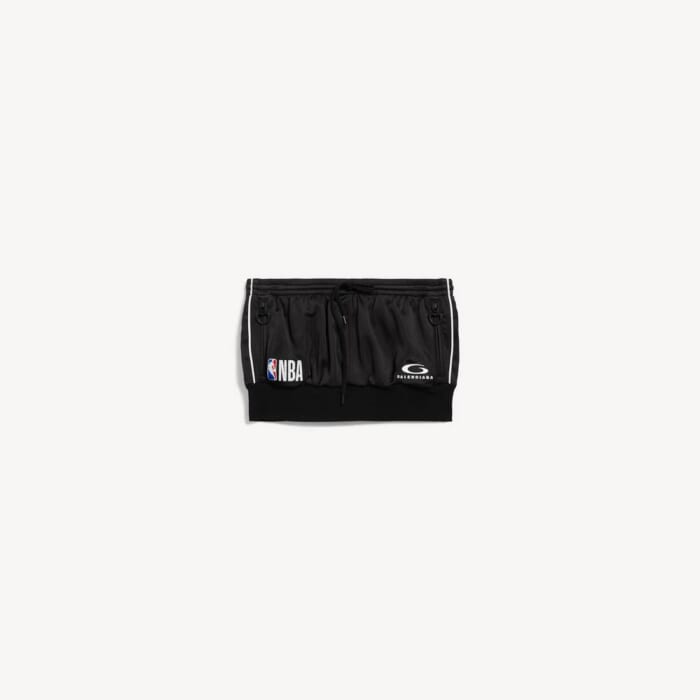 ブラック の ウィメンズ Balenciaga | Nba Collaboration ミニ ラッフル シャツ