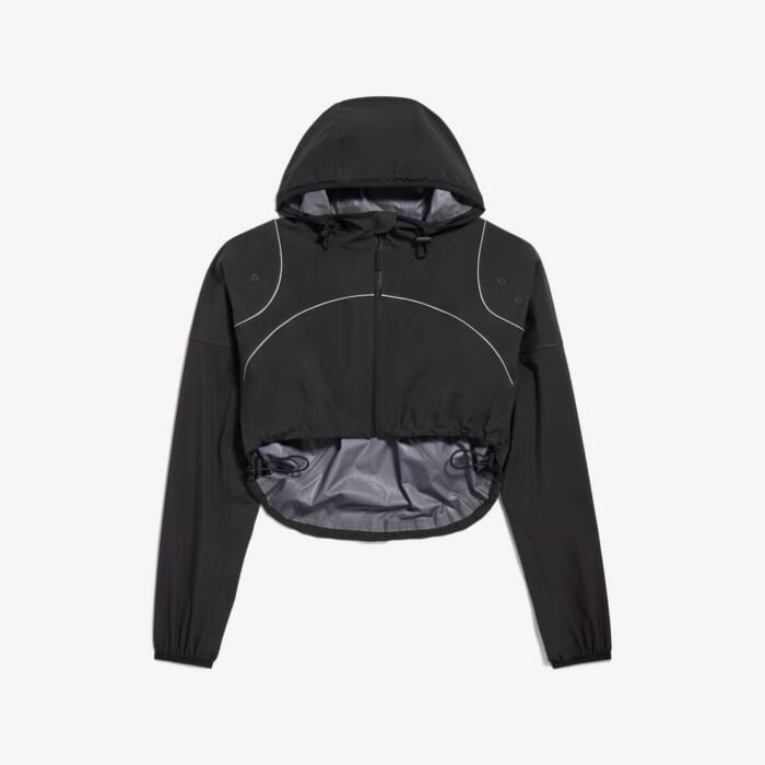 ブラック の ウィメンズ Techwear クロップドジャケット