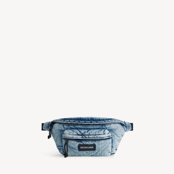 杢ブルー の メンズ Explorer ベルトパック デニム