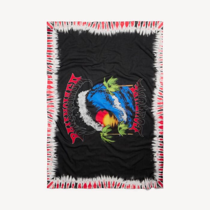 ブラック/レッド の メンズ Extreme Tie Dye パレオ