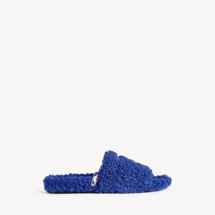 ブルー/ホワイト の メンズ Balenciaga | Nba Collaboration Furry オープンミュール