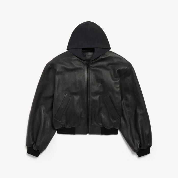 ブラック の メンズ Patched フーデッド ジャケット