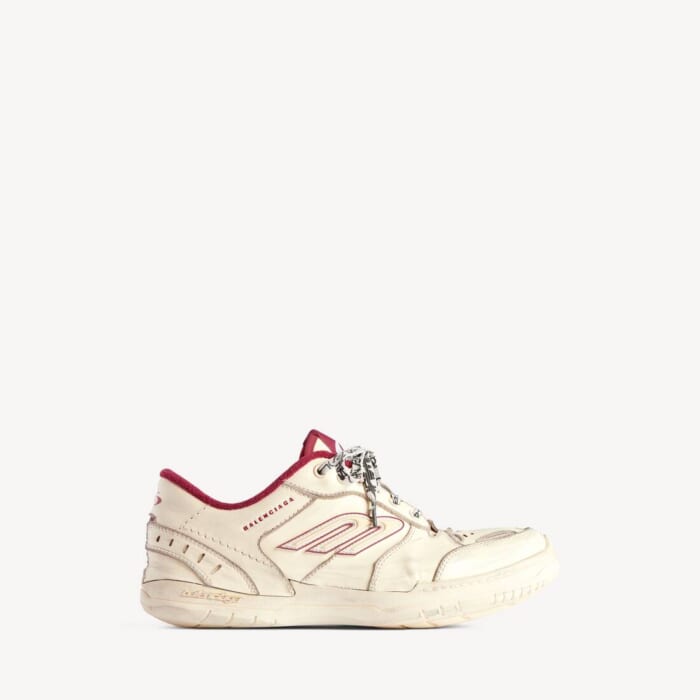 オフホワイト/レッド の メンズ Hamptons ミディアム Worn-out スニーカー