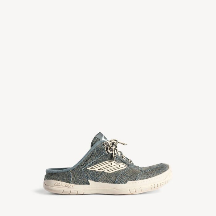 ブルー/オフホワイト の ウィメンズ Hamptons Denim ミュール