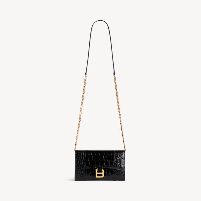 ブラック の ウィメンズ Hourglass チェーンウォレット