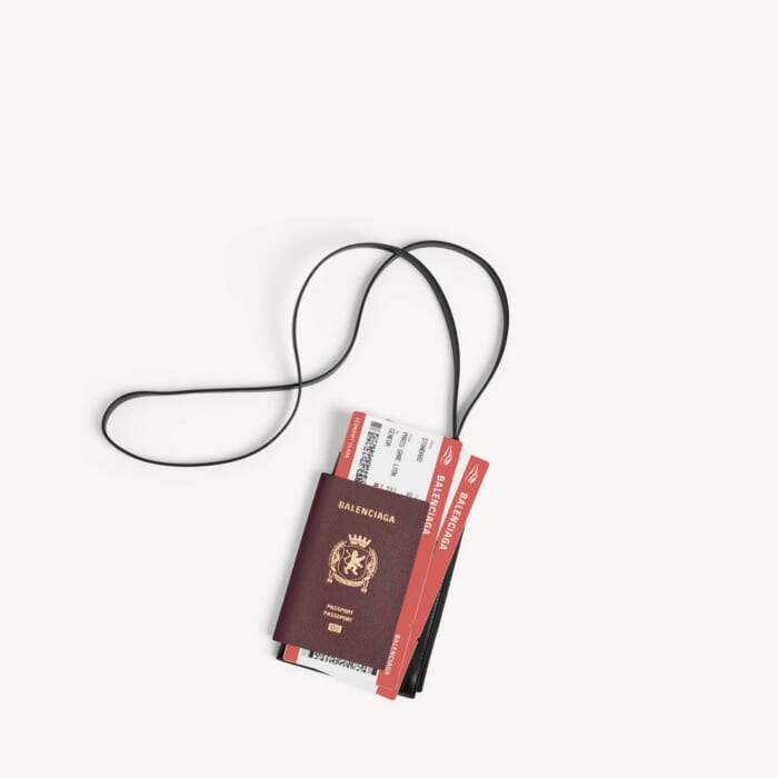 バーガンディ の メンズ Passport フォンホルダー