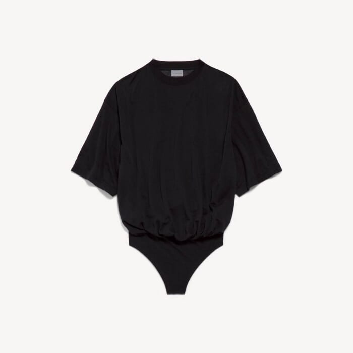 ブラック の ウィメンズ オーバーサイズ Tシャツ ボディ