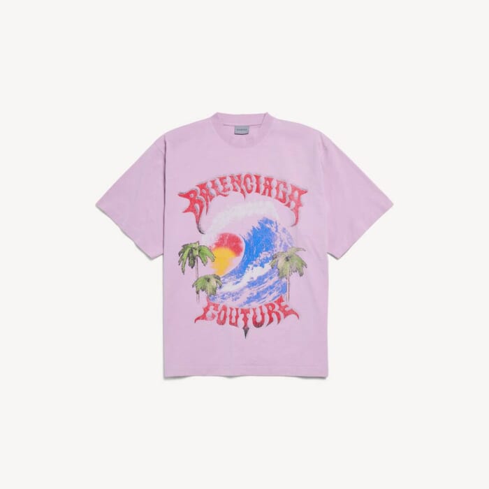 オールド ピンク の ウィメンズ Vintage Surfer オーバーサイズ Tシャツ