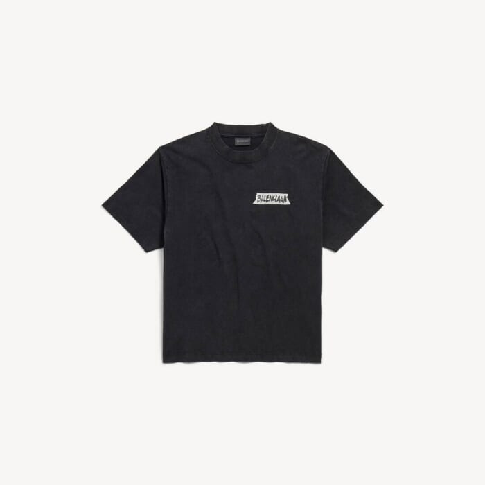 フェードブラック の ウィメンズ Masking Tape Tシャツ ミディアムフィット
