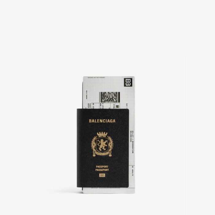 ブラック の メンズ Passport ロング ウォレット 1 チケット