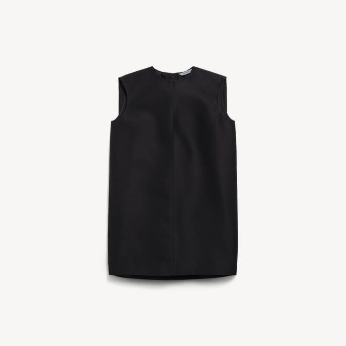 ブラック の ウィメンズ ミニ Cocoon ドレス