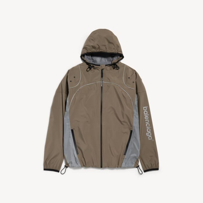 グレー の メンズ Techwear ジップアップジャケット